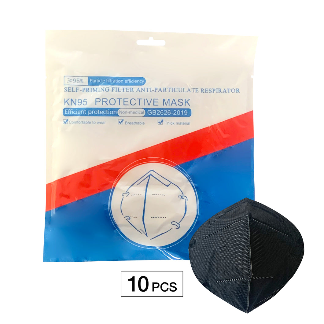 KN95 Protective Black Mask 10pcs